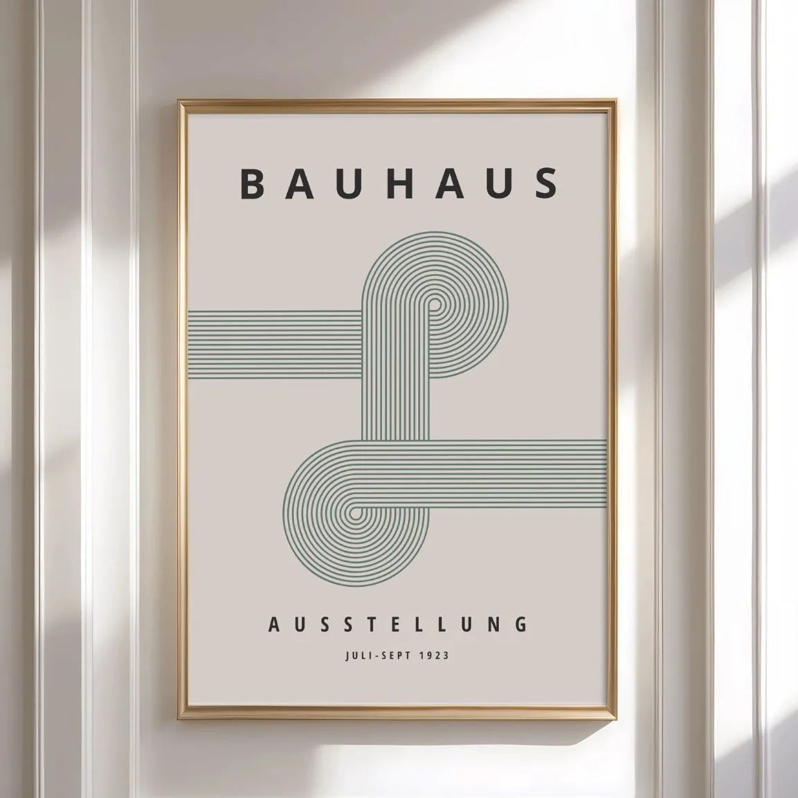 Bauhaus Intersection De Lignes Vertes Affiche