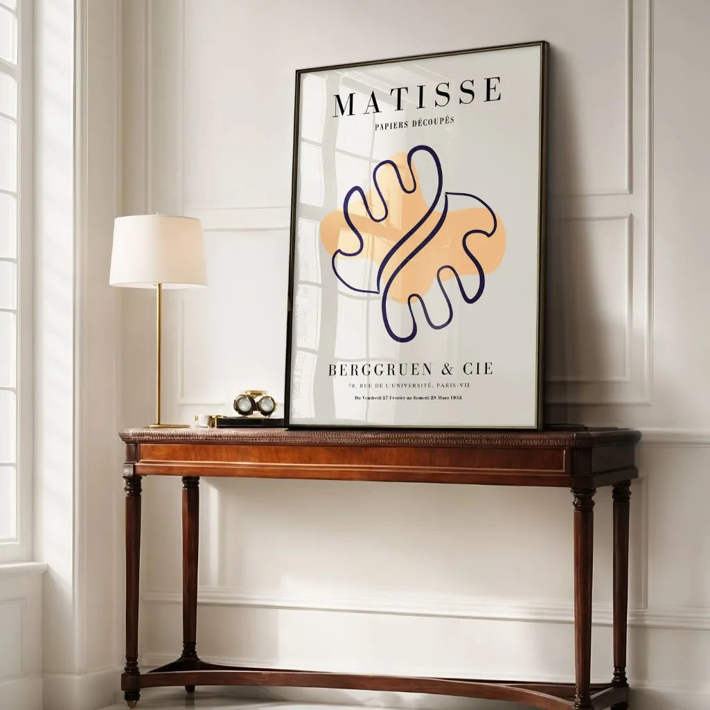 Affiche Matisse Forme Abstraite Orange