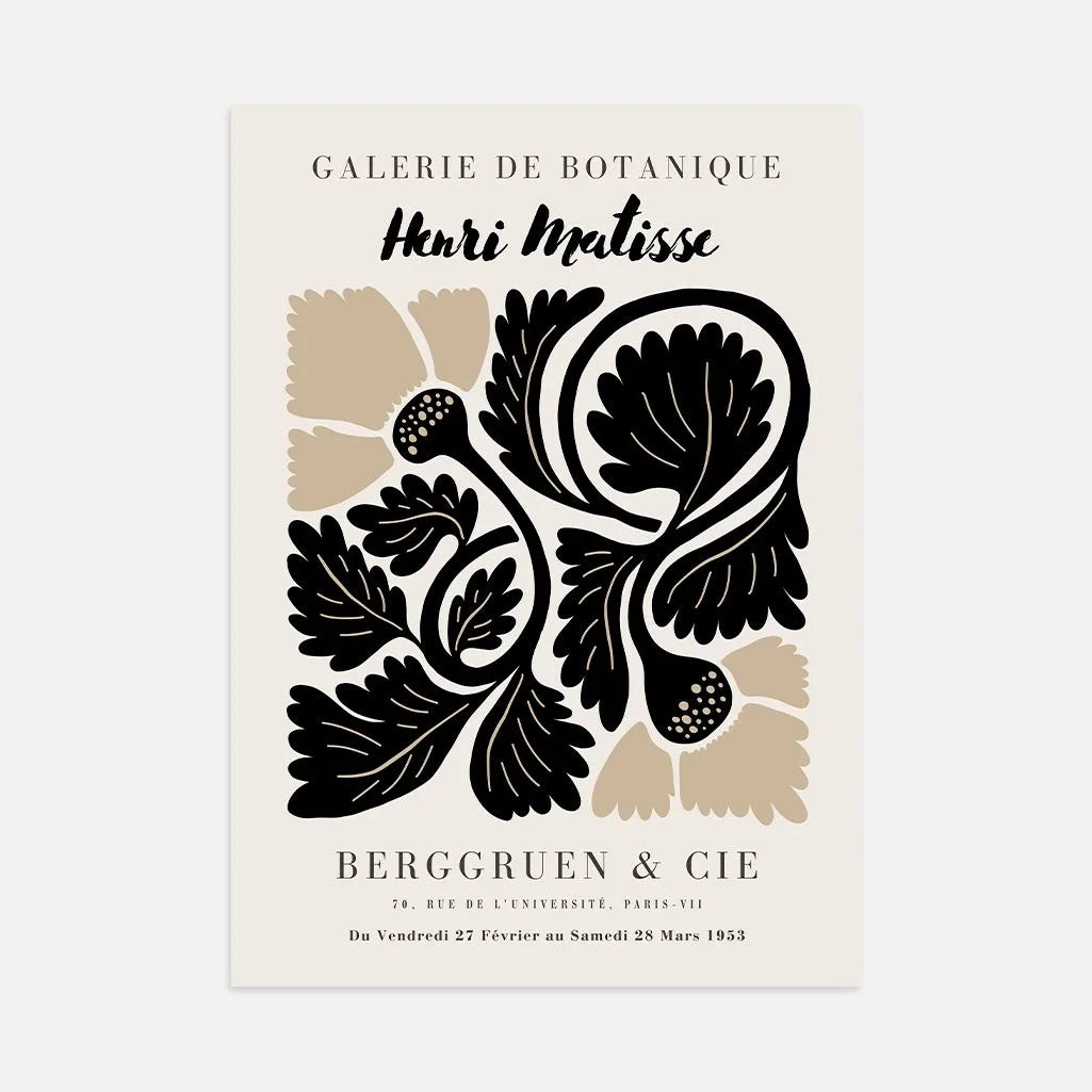 Affiche Matisse Motif Botanique