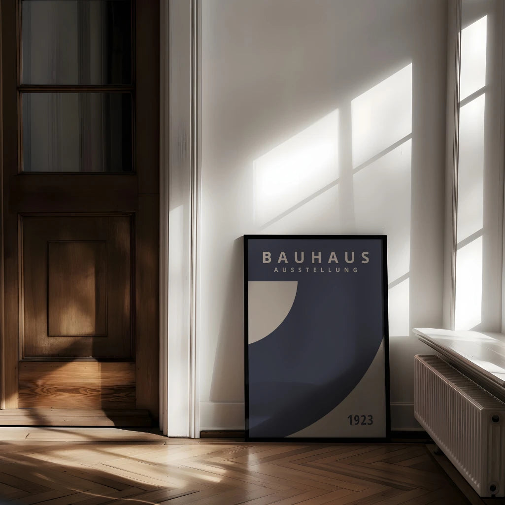 Affiche Bauhaus Éclaboussure Bleue