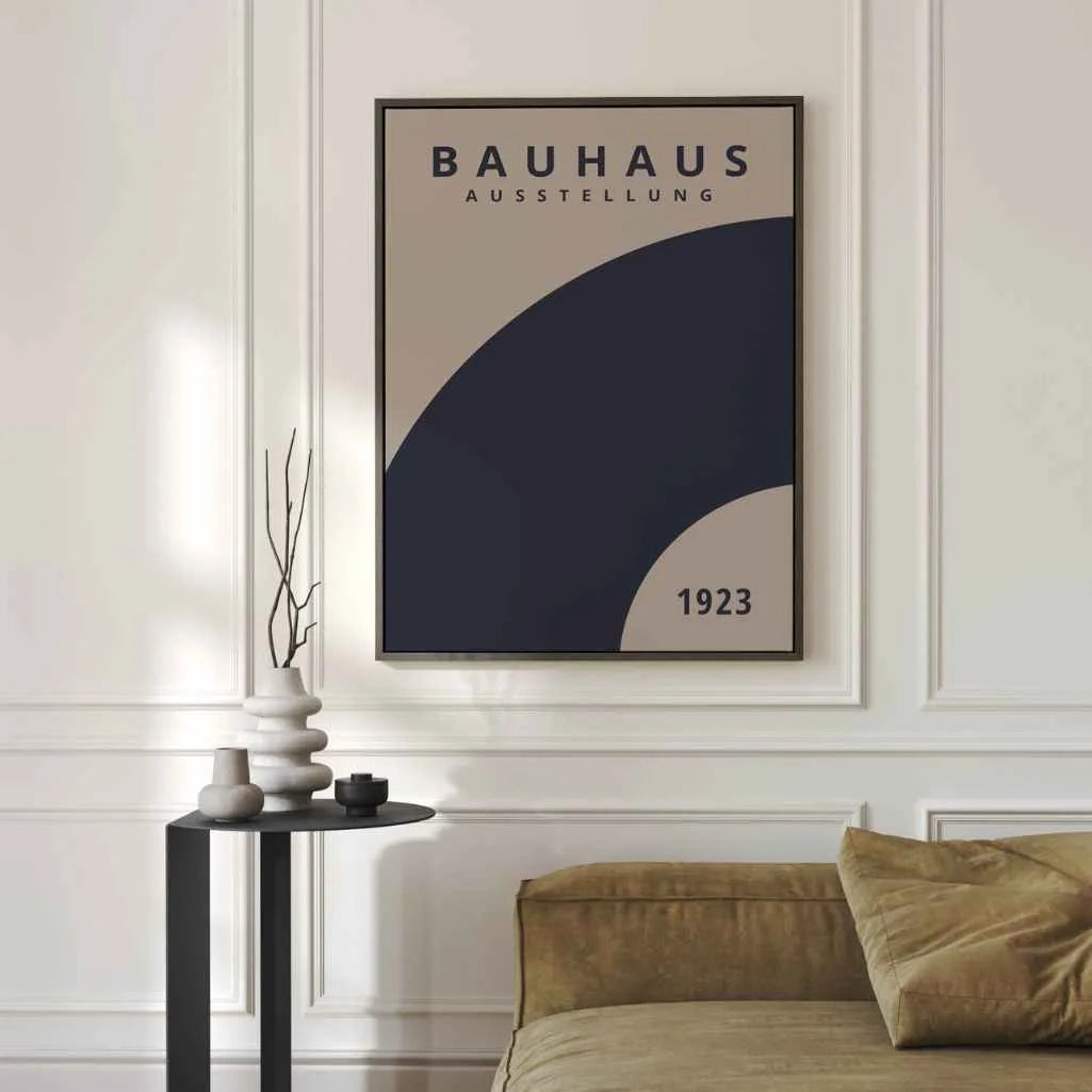 Affiche Bauhaus Rotation Bleue