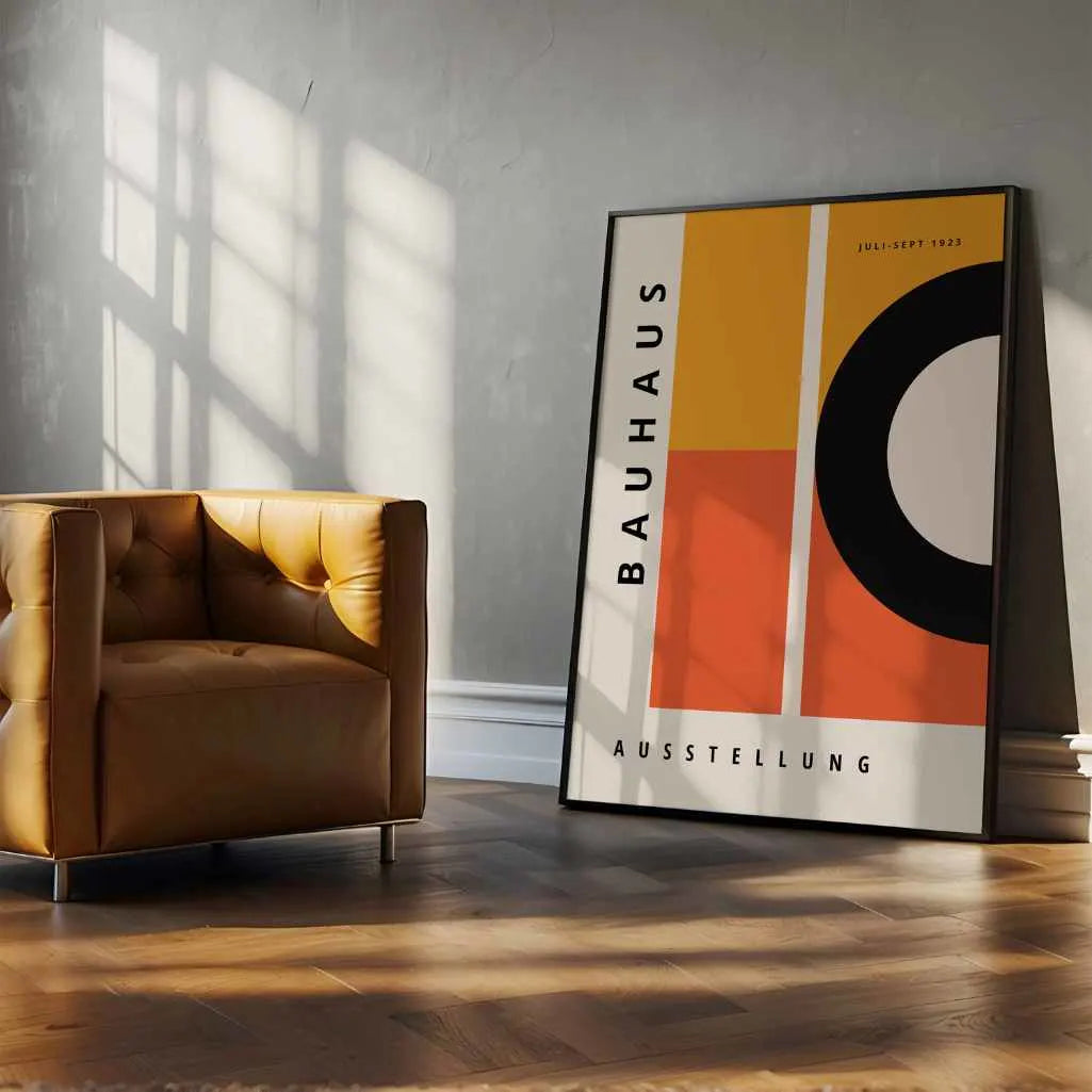 Bauhaus Orange Contraste Affiche