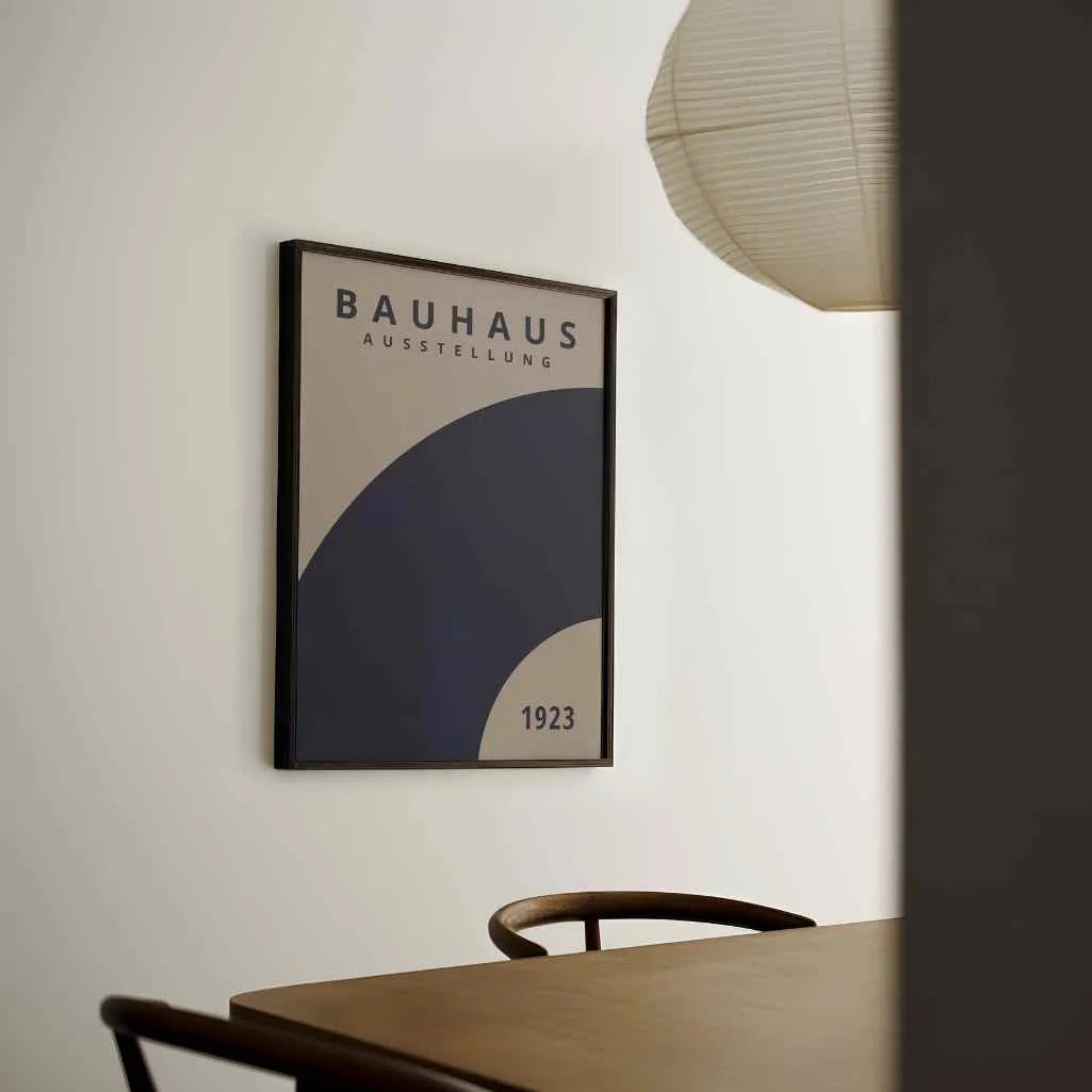 Affiche Bauhaus Rotation Bleue