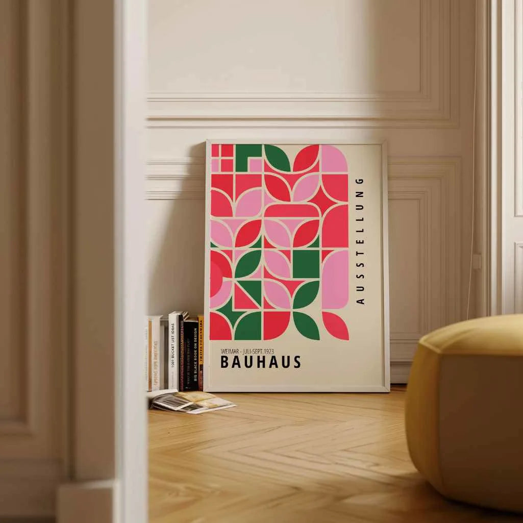 Bauhaus Vert Rouge Affiche
