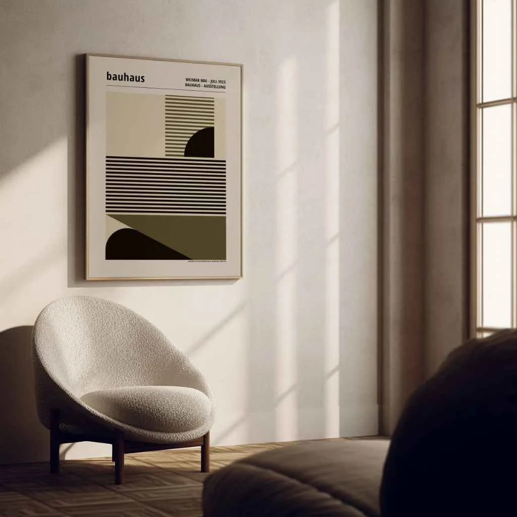 Bauhaus Lignes Et Formes Affiche