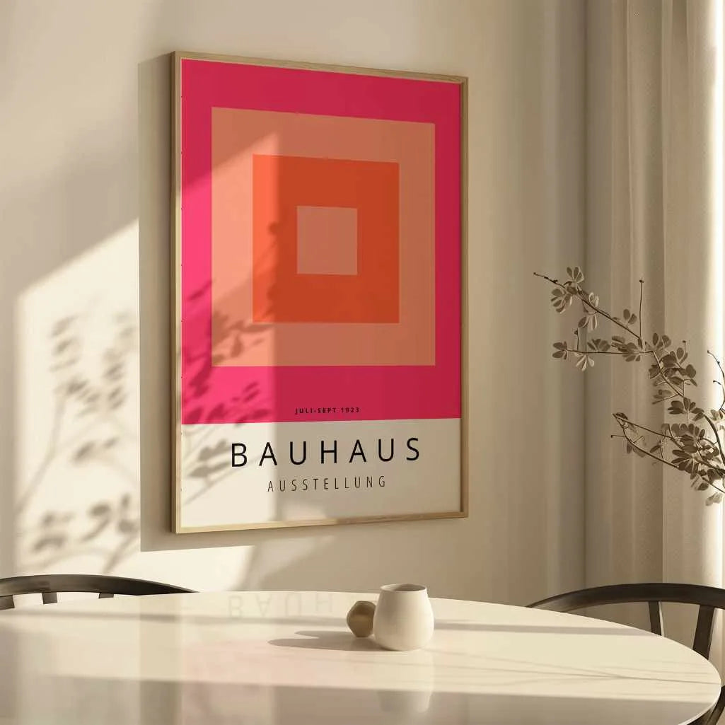 Bauhaus Orange Affiche