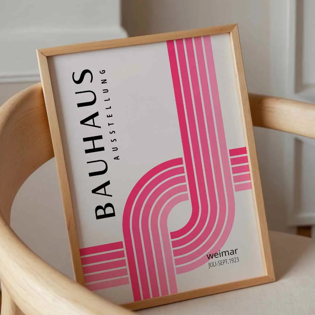 Bauhaus Lignes Entrecroisées Affiche