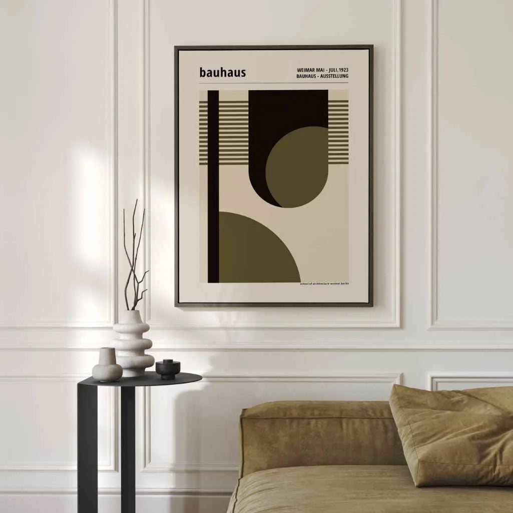 Bauhaus Rythme Géométrique Affiche