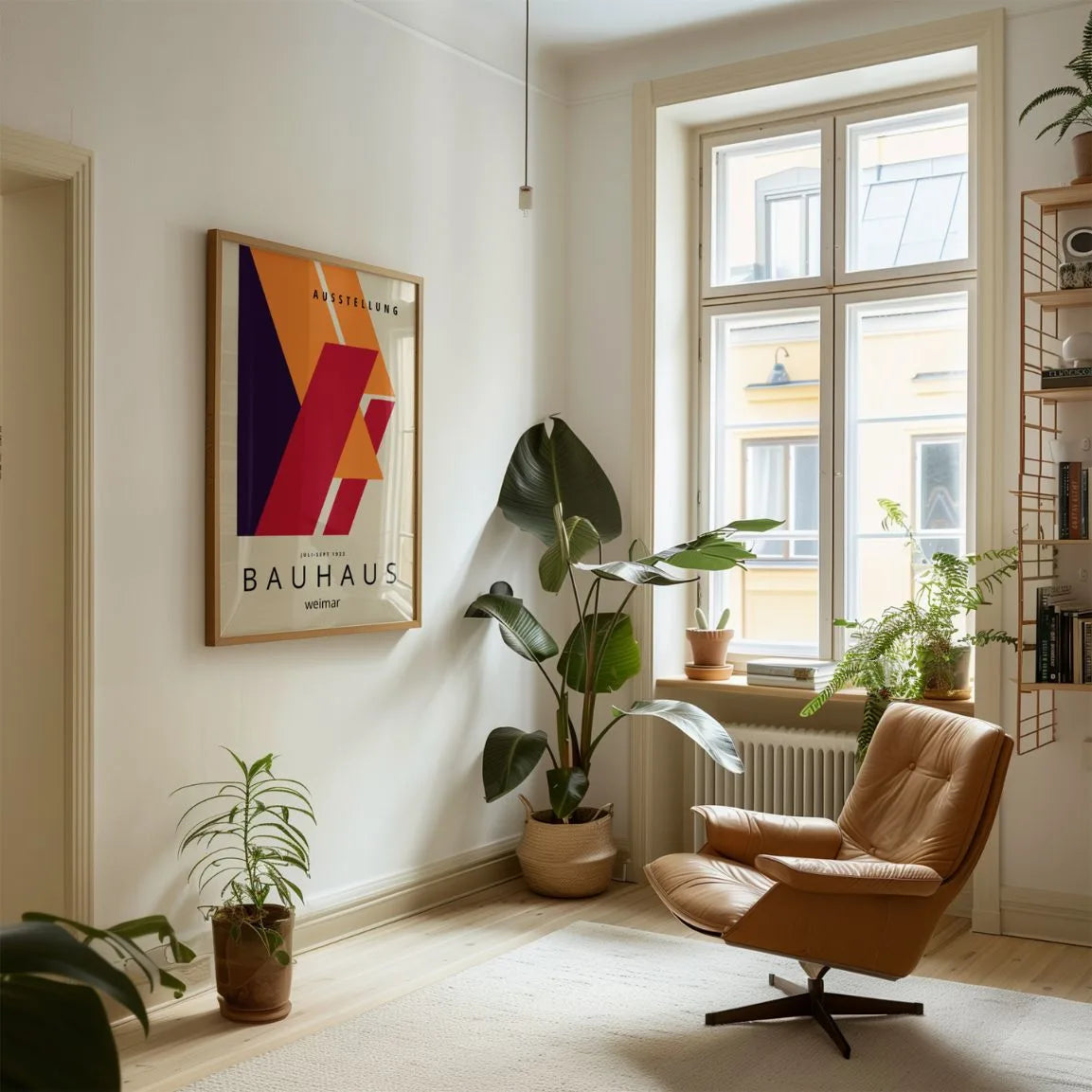 Bauhaus Rouge Mouvement Affiche