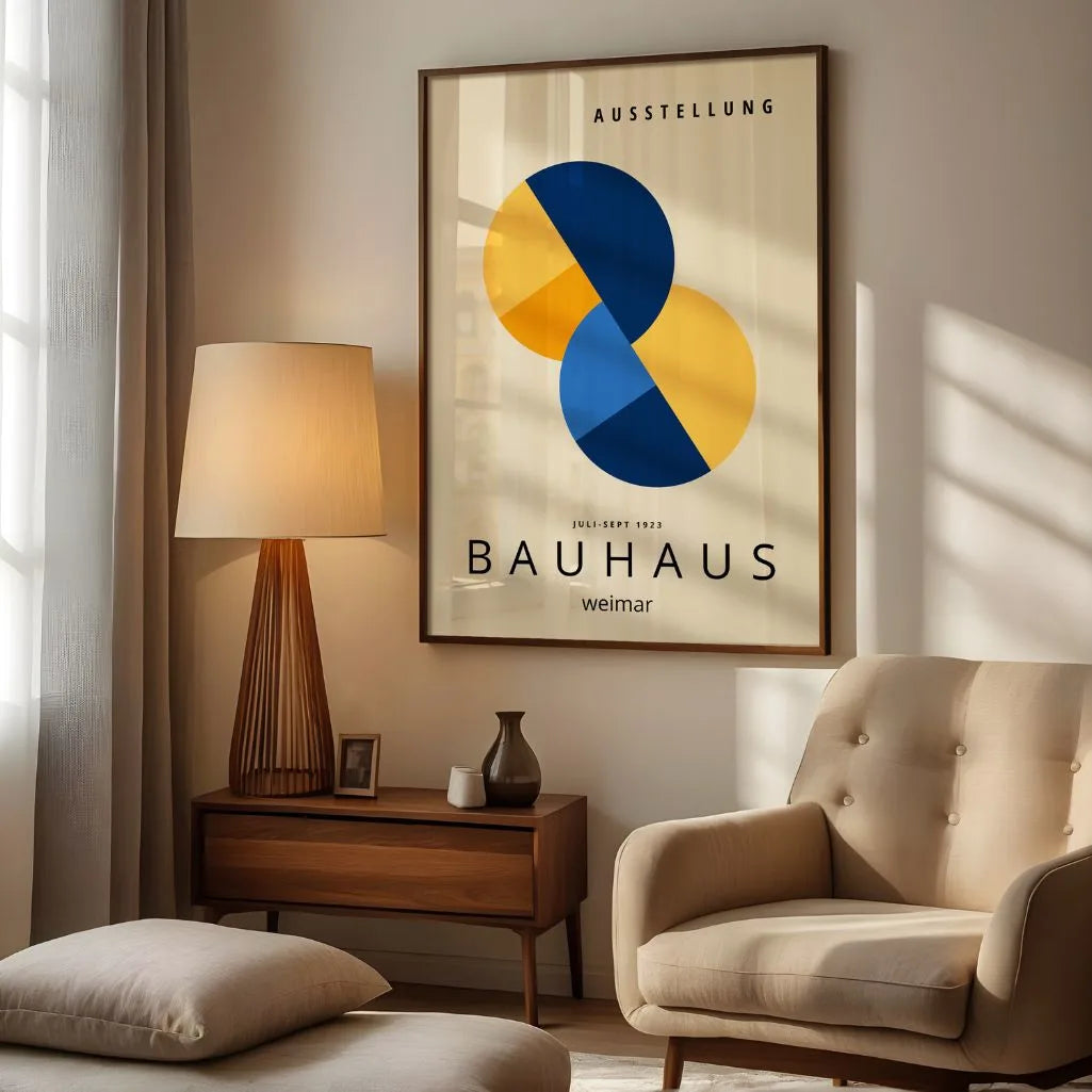 Bauhaus Formes Superposées Affiche