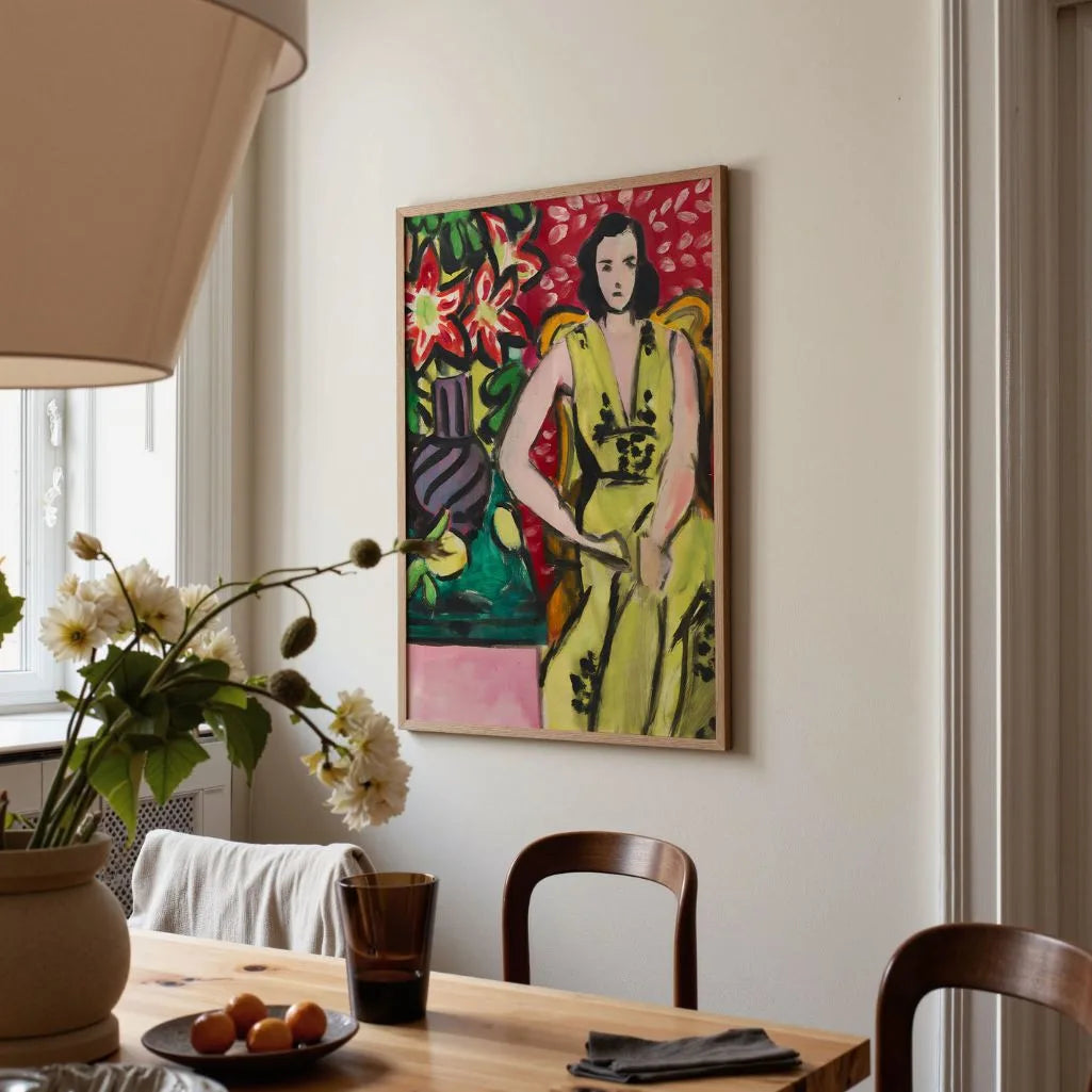 Henri Matisse Affiche – Femme assise aux amaryllis