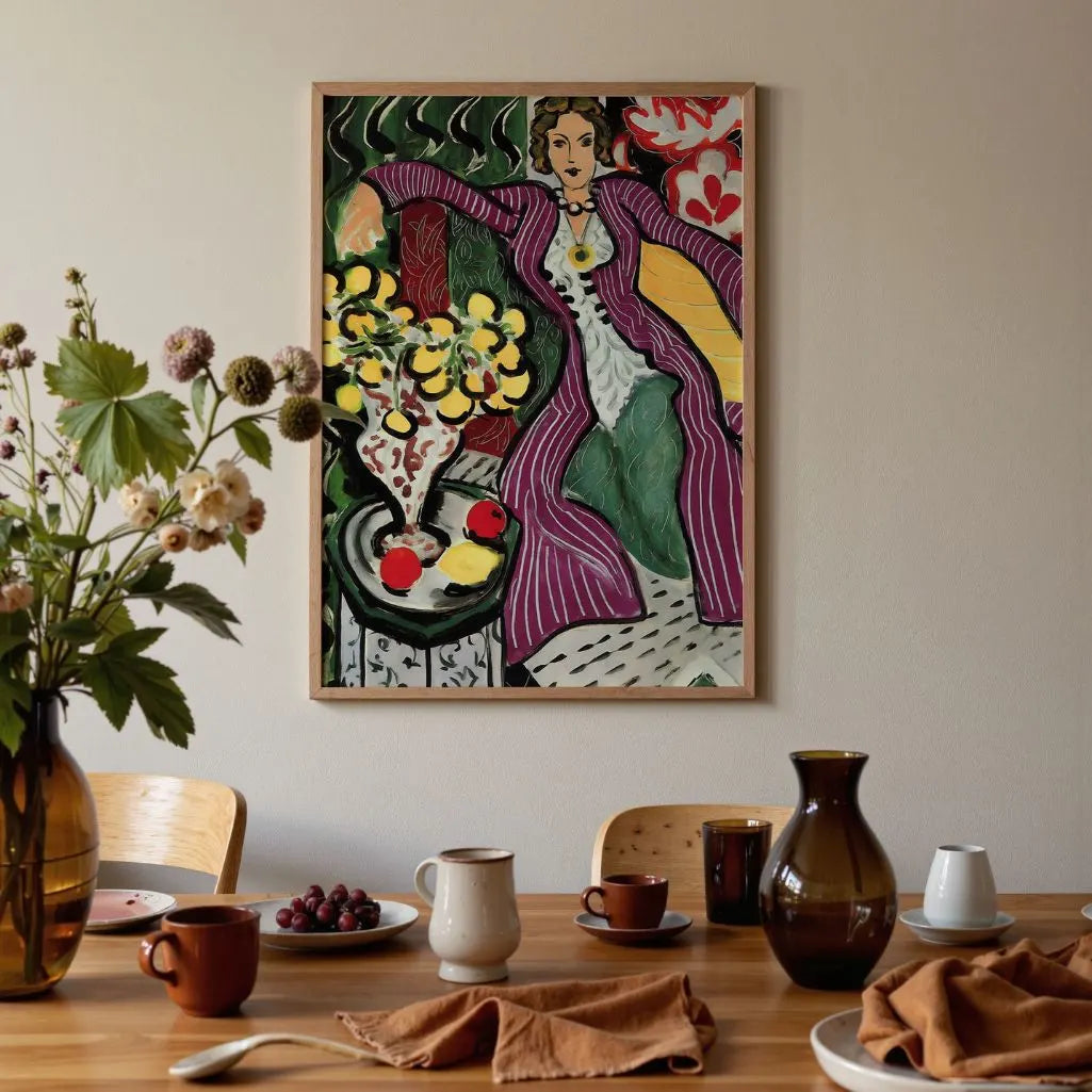 Matisse Woman in a Purple Coat Poster