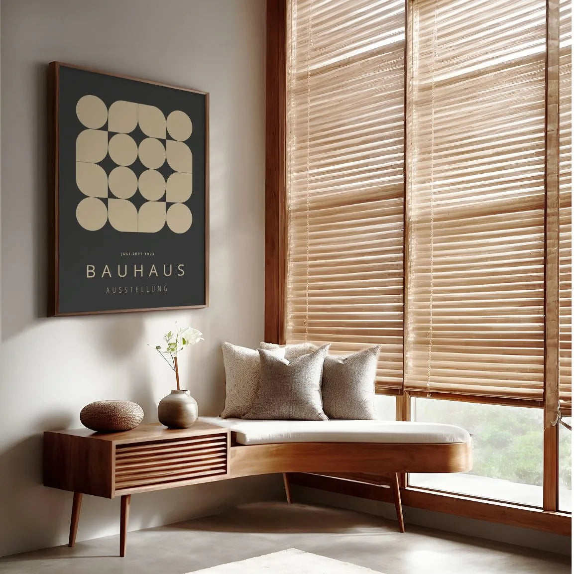 Bauhaus Geometric Rhythm Poster