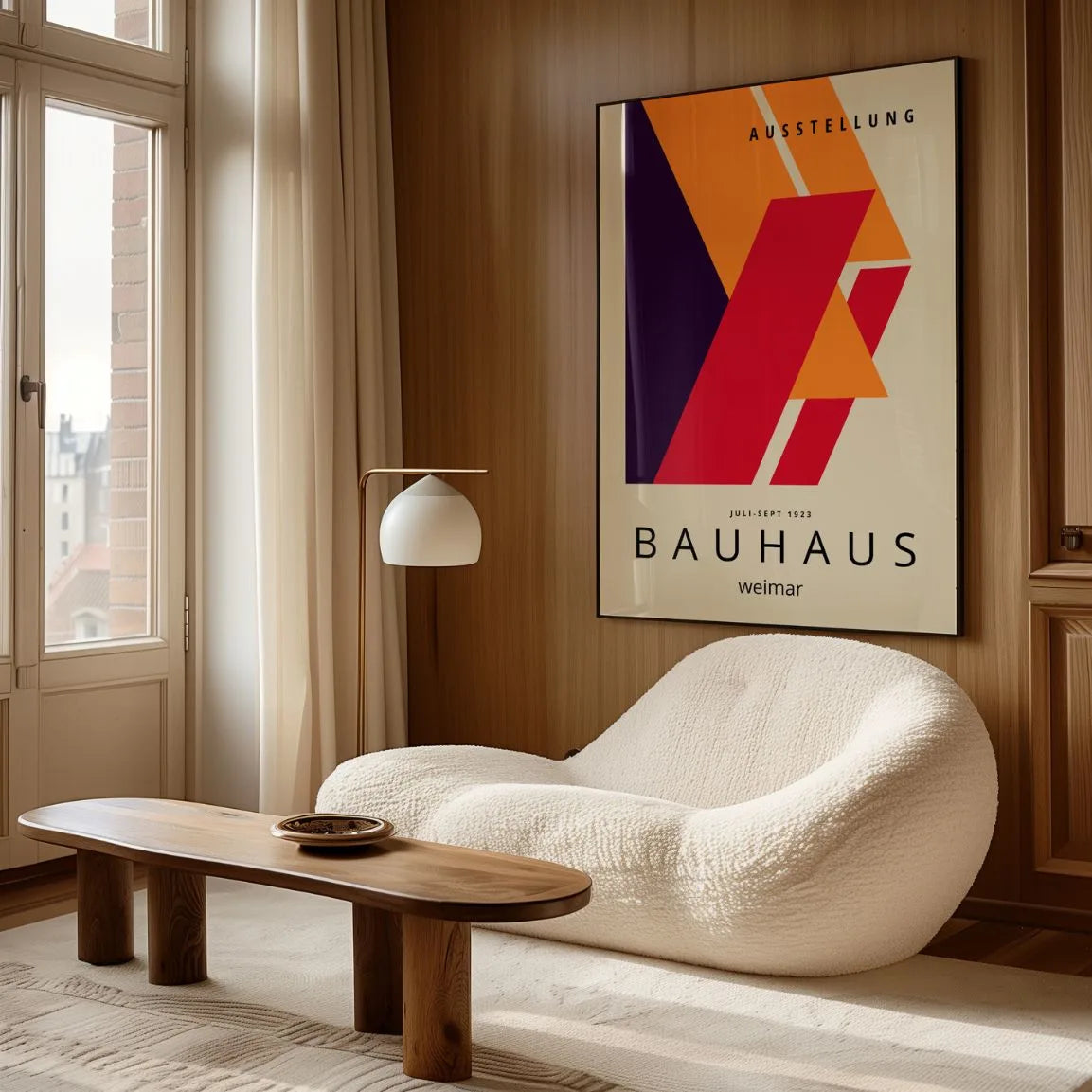 Bauhaus Rouge Mouvement Affiche