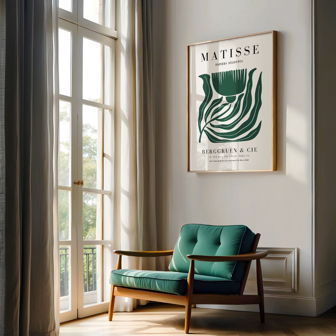 Matisse Fleur Verte Affiche