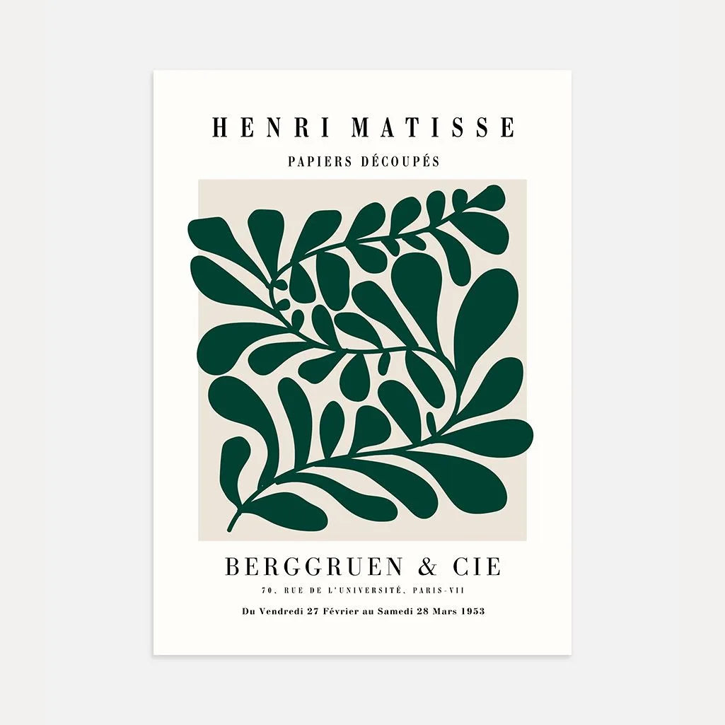 Henri Matisse Green Nature Rhythm Poster