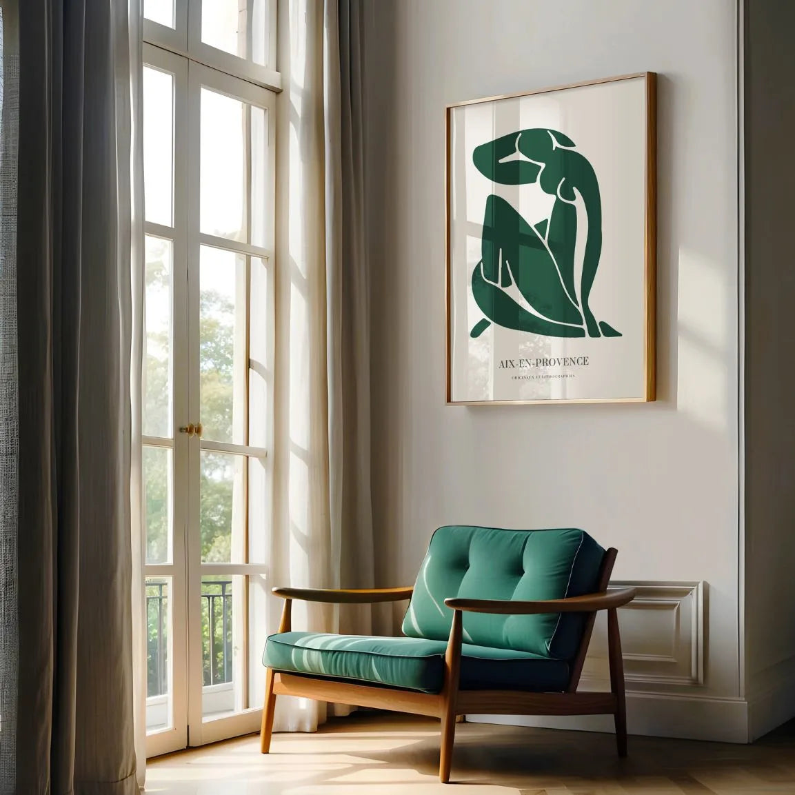 Henri Matisse Nu Bleu Green Edition Poster