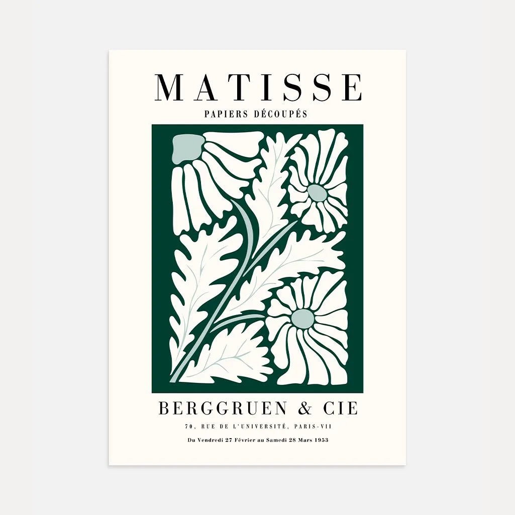 Henri Matisse Green Harmony Flowers Poster