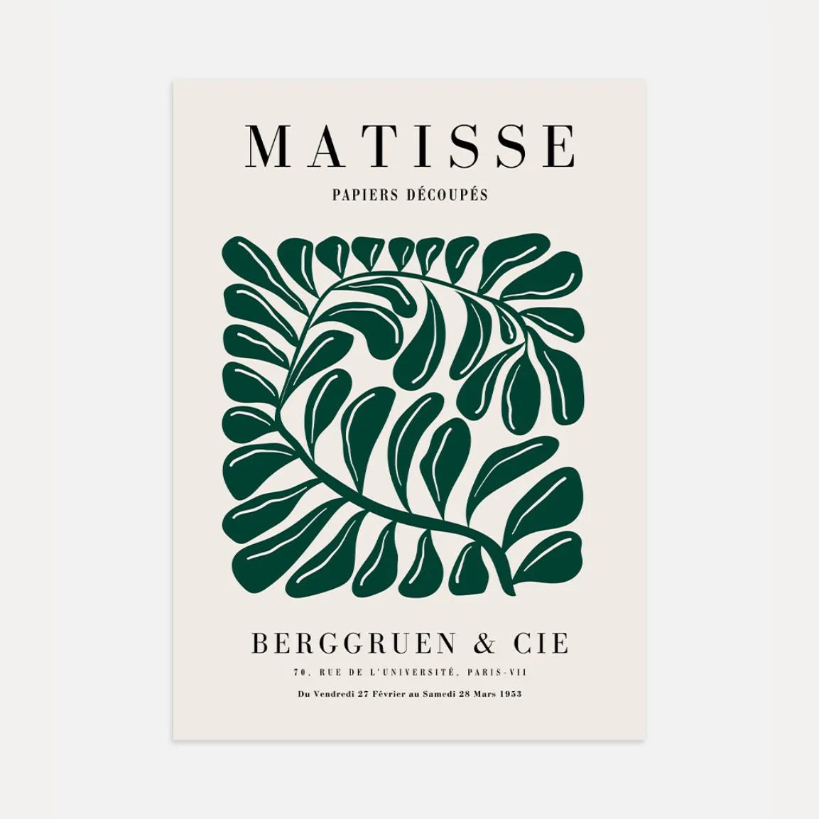 Henri Matisse Leaf of Harmony Poster