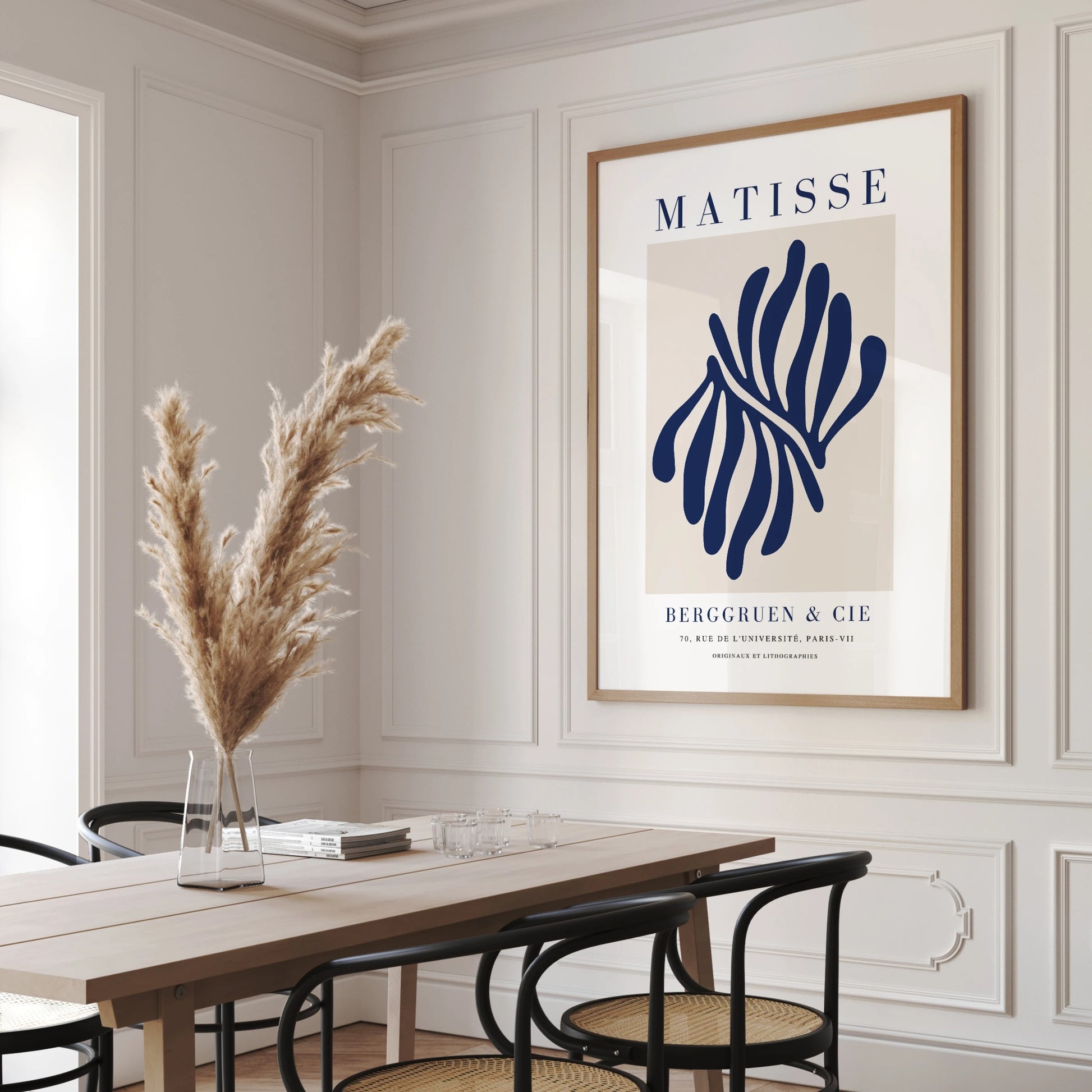 Matisse Navy Form Poster