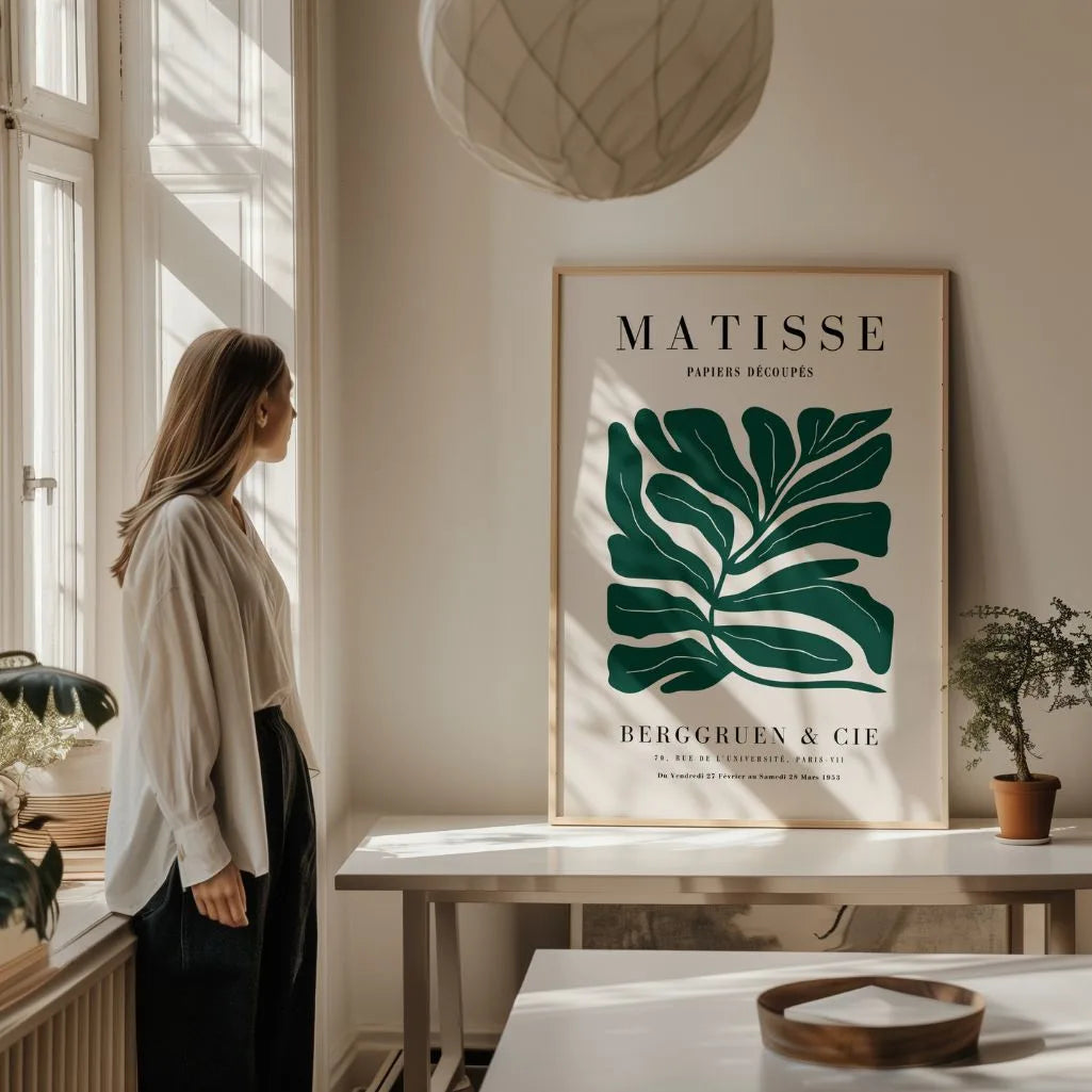 Henri Matisse Feuille Verte Affiche