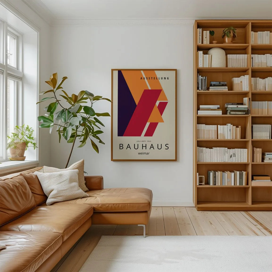 Bauhaus Rouge Mouvement Affiche