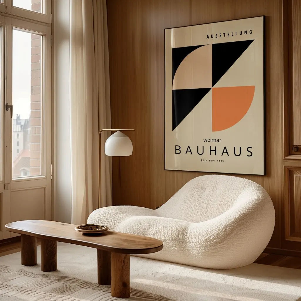 Bauhaus Contraste De Formes Affiche