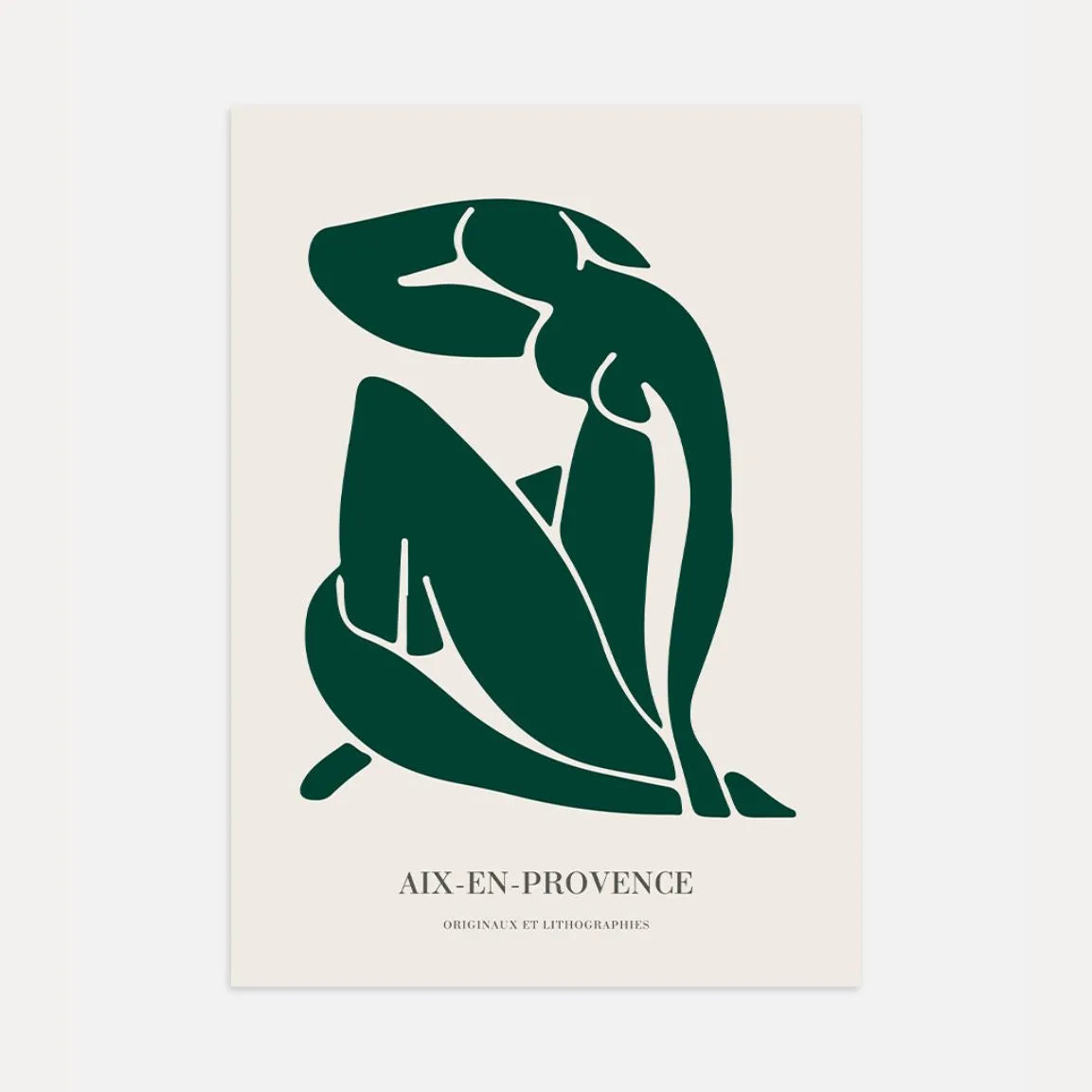 Henri Matisse Nu Bleu Green Edition Poster