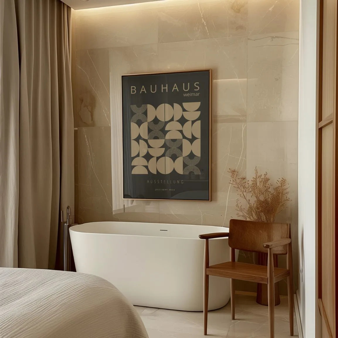 Bauhaus Geometric Forms Minimal Poster