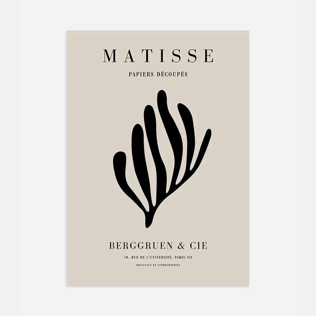 Henri Matisse – Affiche Corail Noir