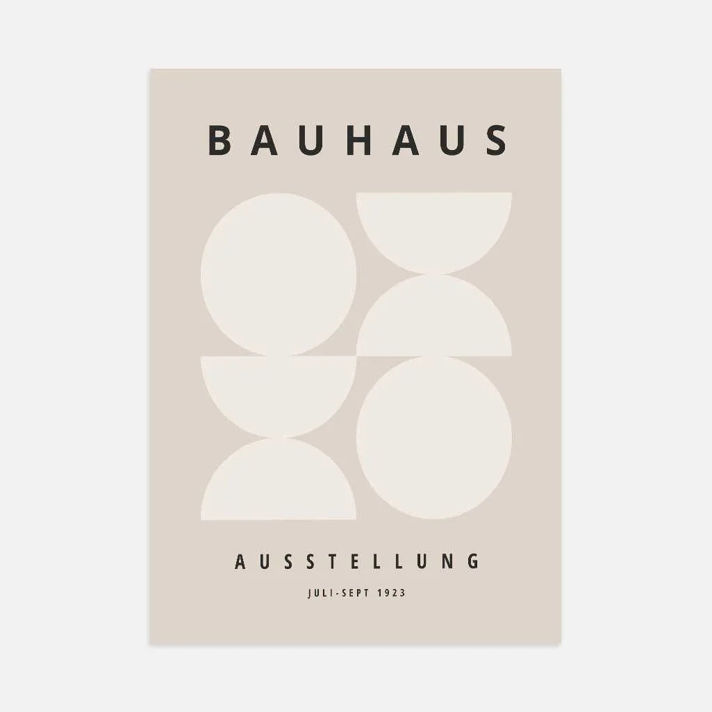 Affiche Bauhaus Beige