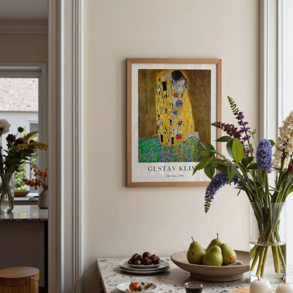 Gustav Klimt The Kiss Poster