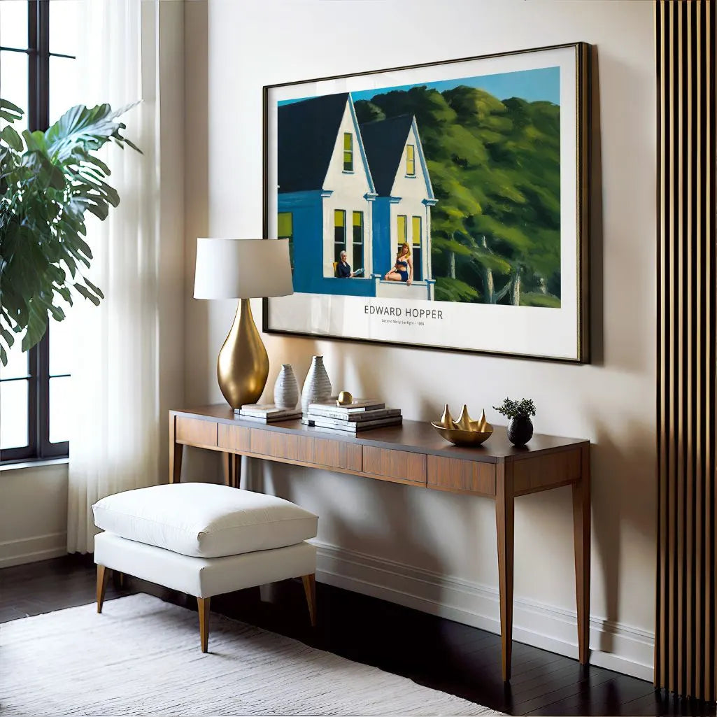 Edward Hopper Second Story Sunlight Horizontal Poster