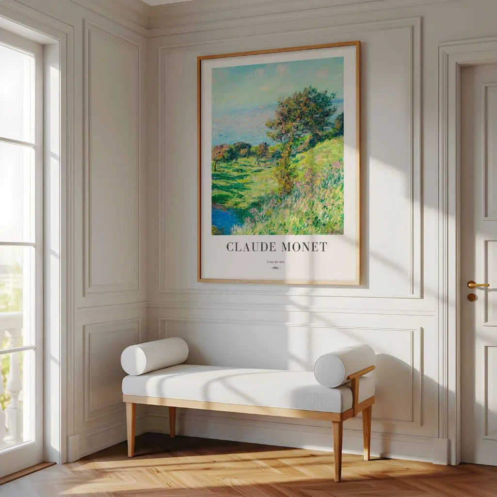 Claude Monet – Coup de vent (1881) Affiche