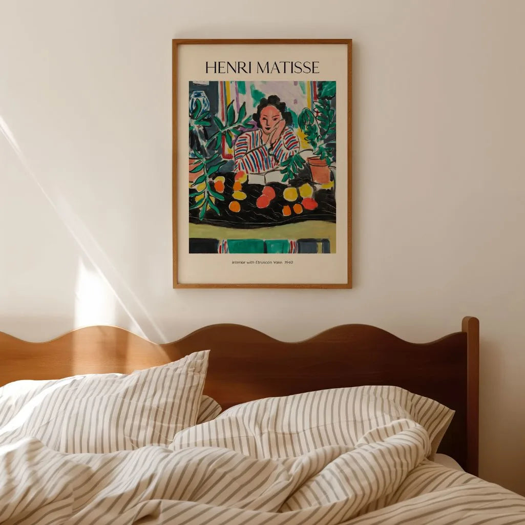 Henri Matisse Affiche – Intérieur au vase étrusque