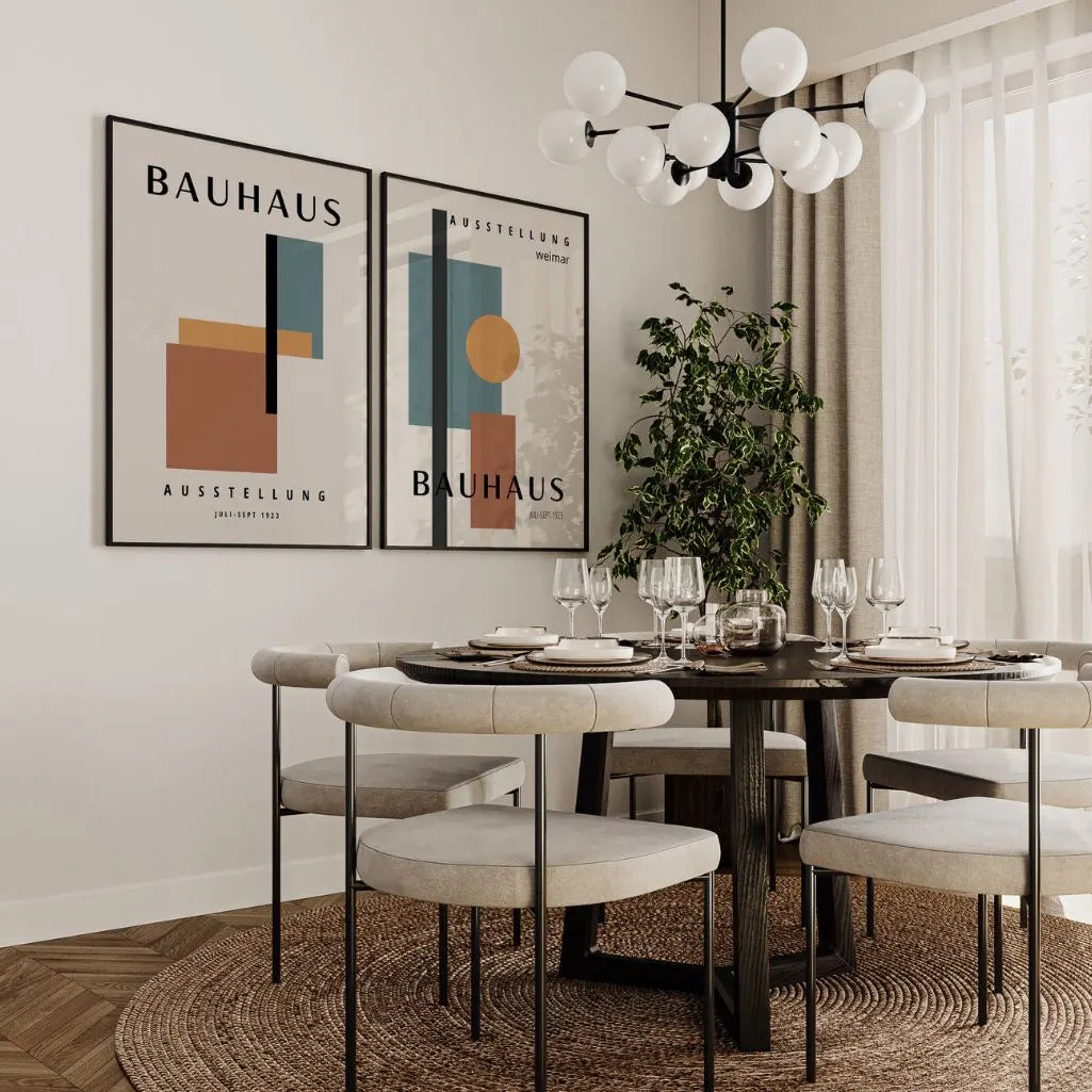 Bauhaus Color Forms Set of 2 Posters