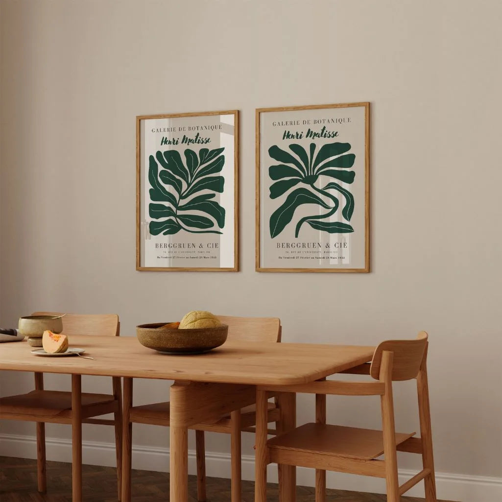Matisse Botanical Green Forms – Set of 2 Posters