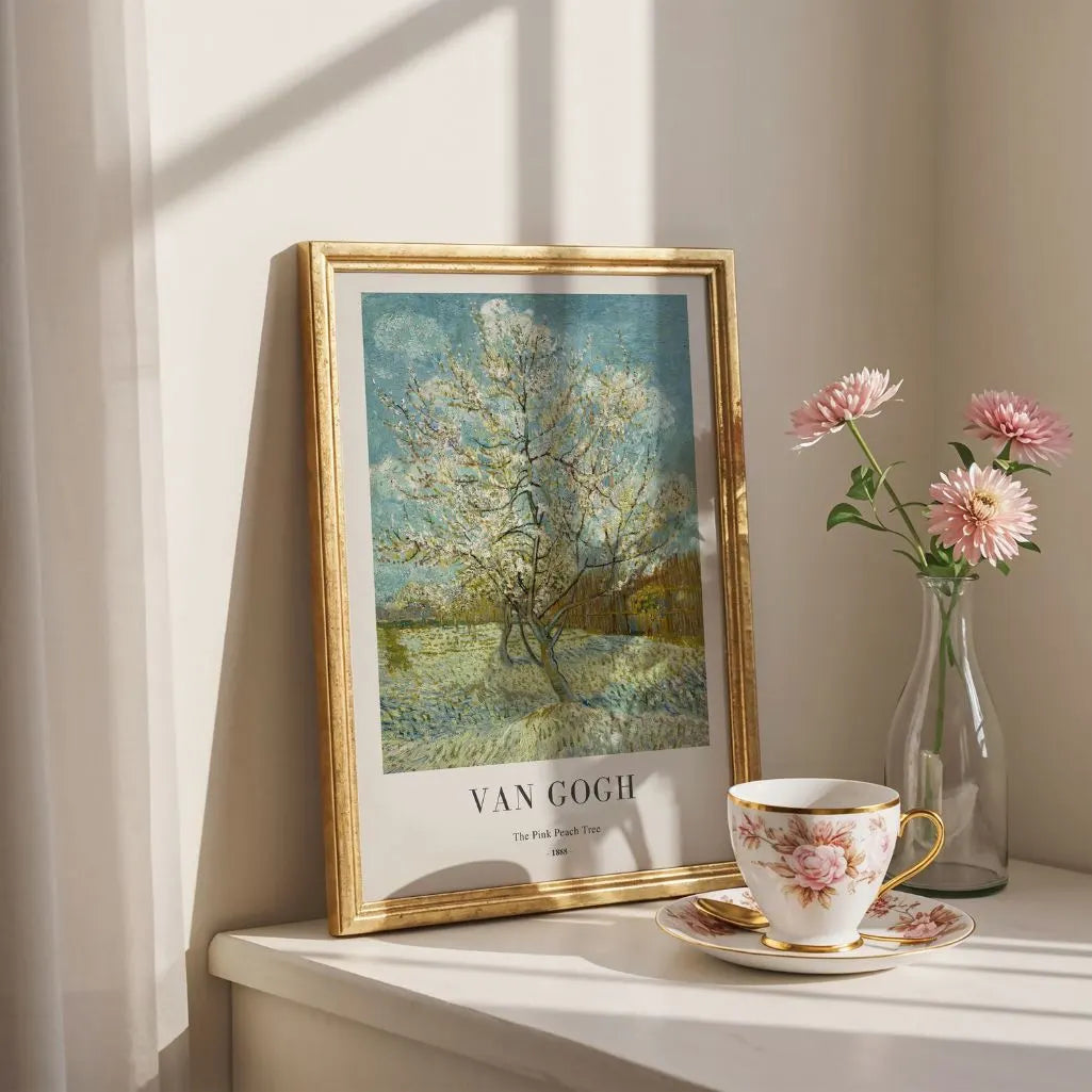 Vincent van Gogh Pink Peach Tree Poster