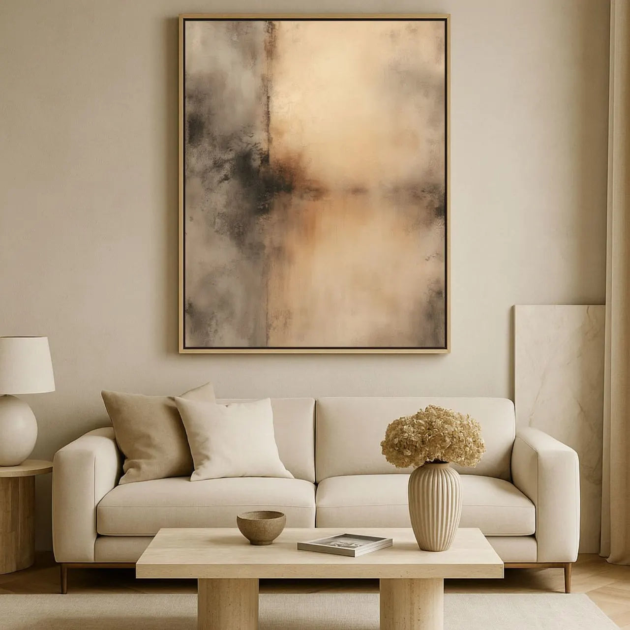 Toile encadrée – Chaleur du silence