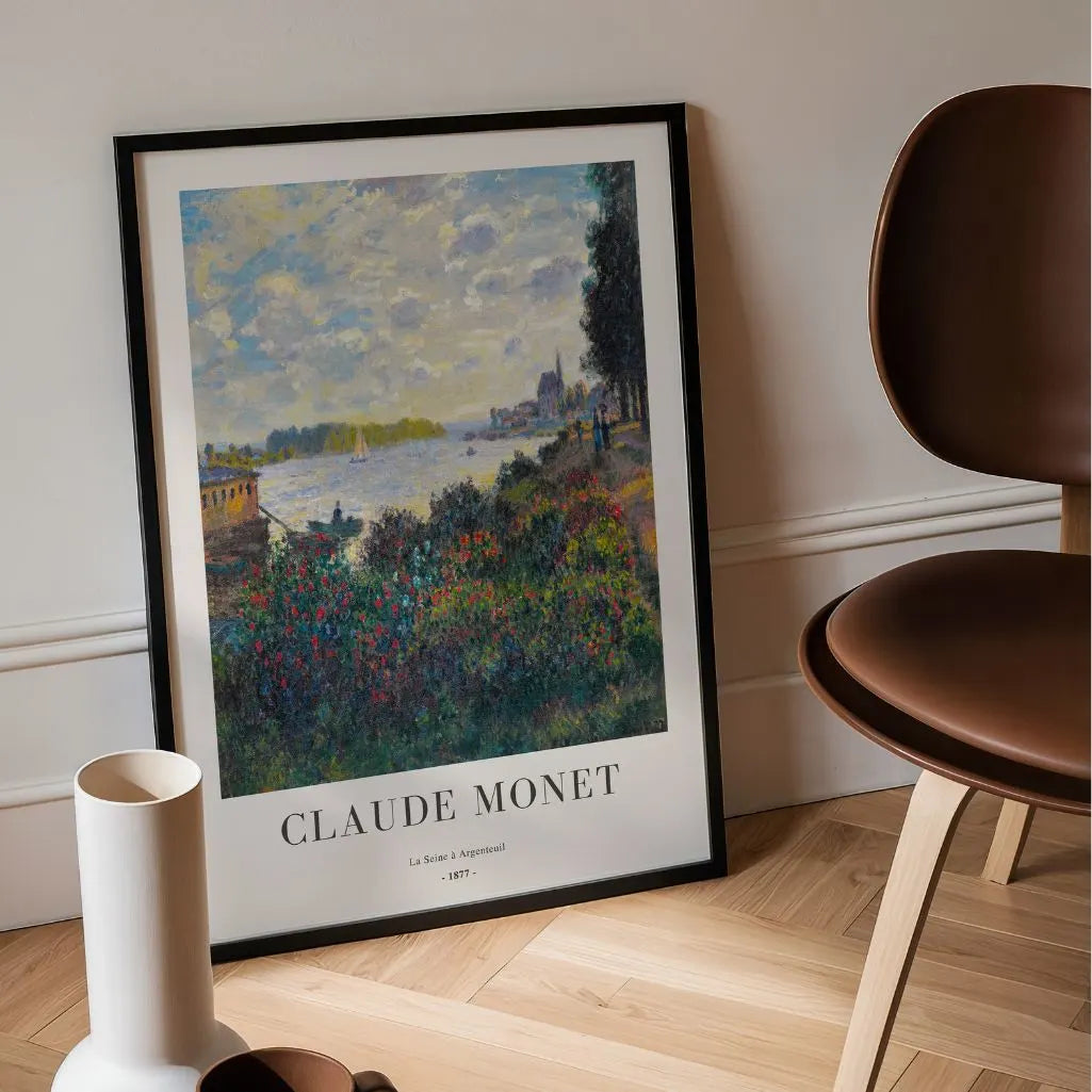 Claude Monet – La Seine à Argenteuil (1877) Affiche