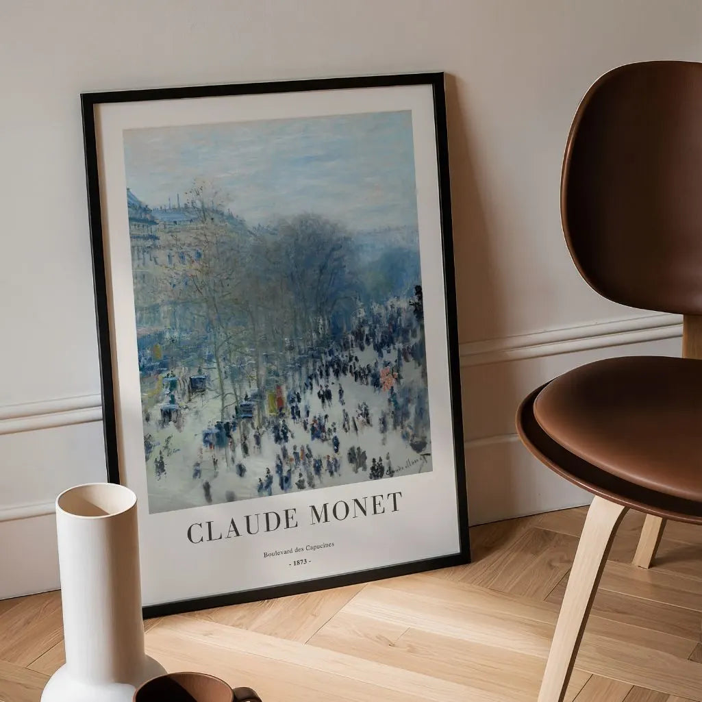 Claude Monet – Boulevard des Capucines (1873) Affiche