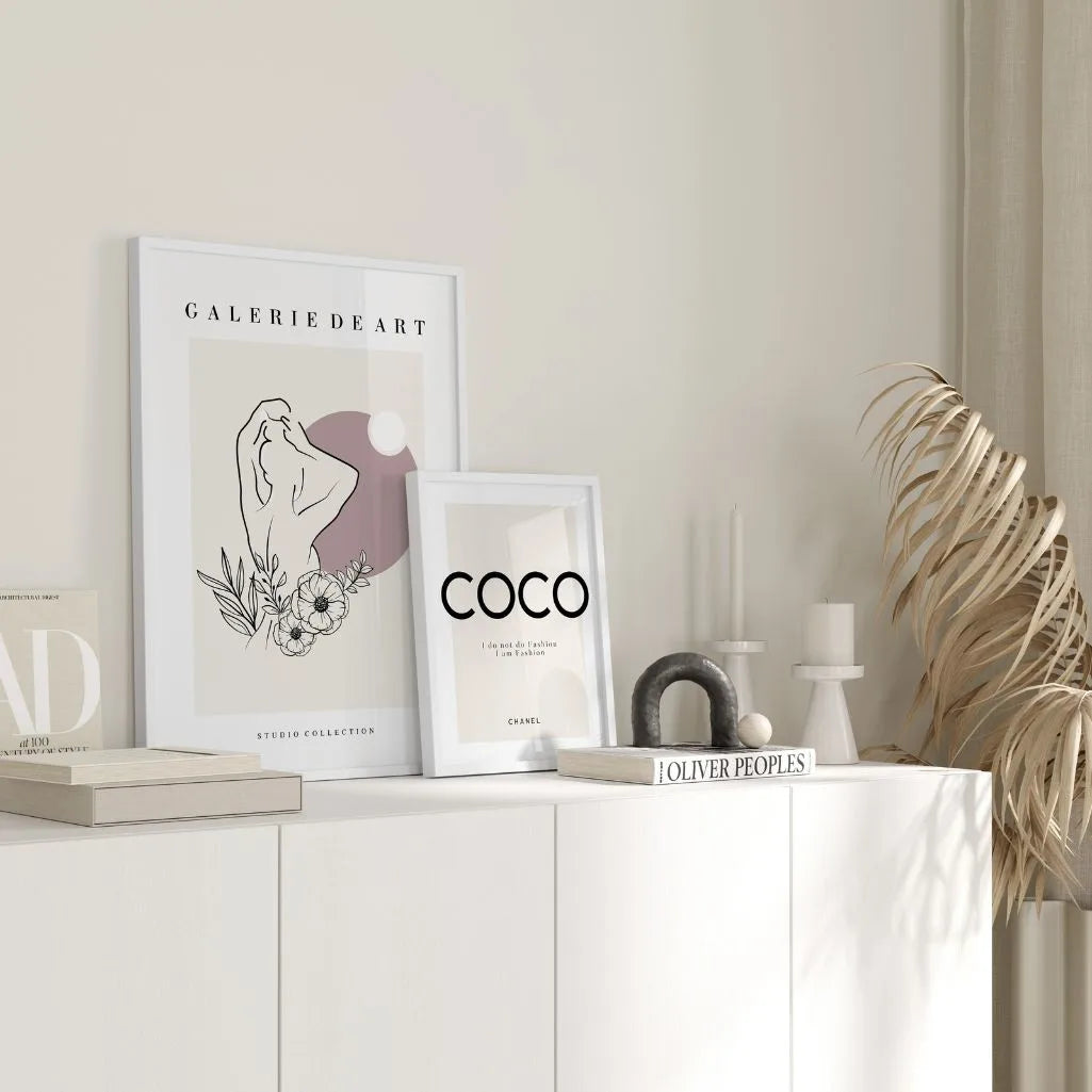Affiche – Silhouette florale