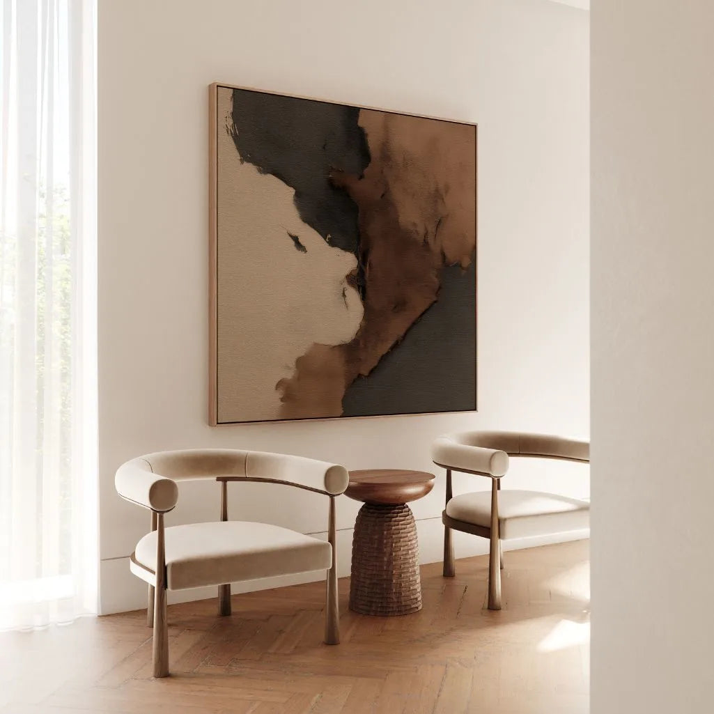 Toile encadrée – Abstraction sombre