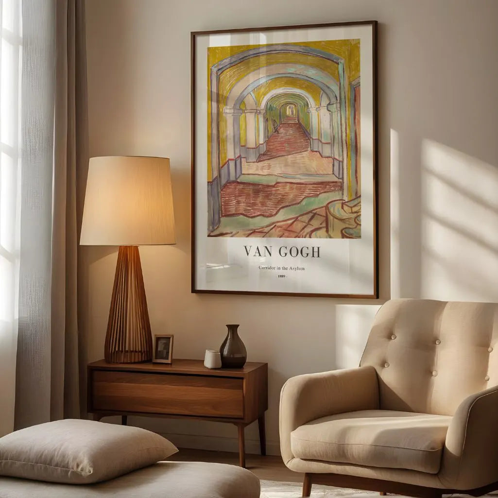 Van Gogh Asylum Corridor Poster