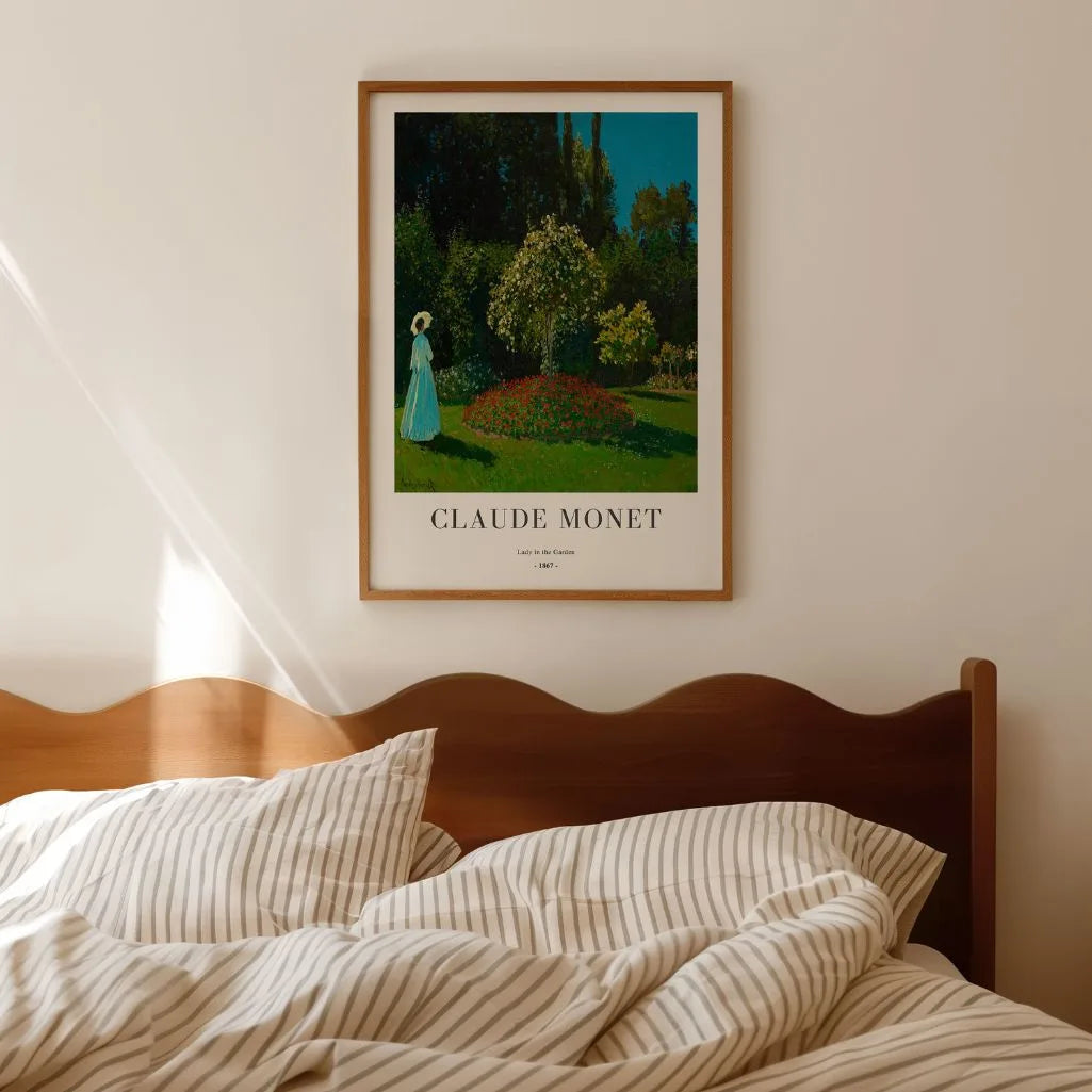 Claude Monet – Dame dans le jardin Affiche