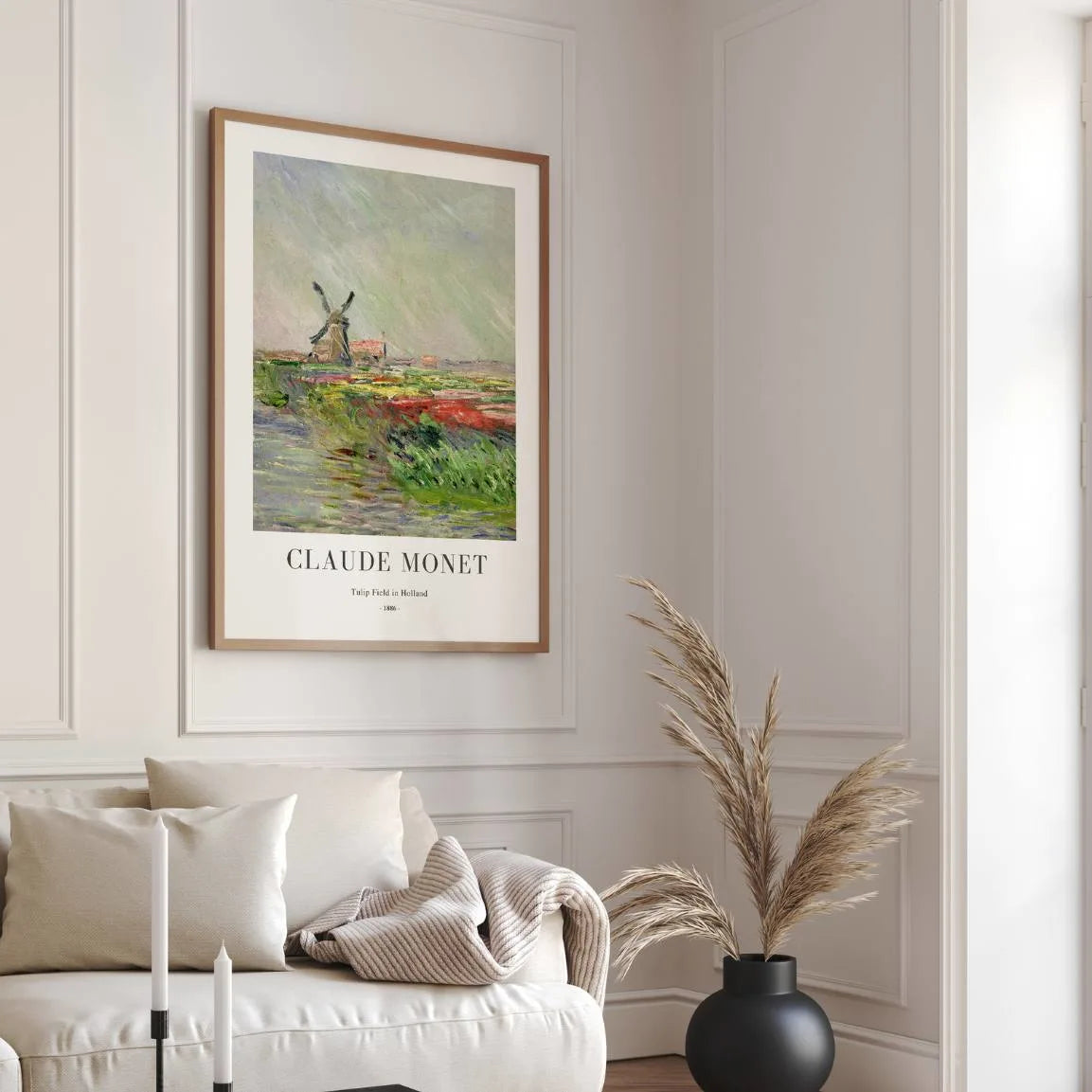 Monet Affiche Tulipes