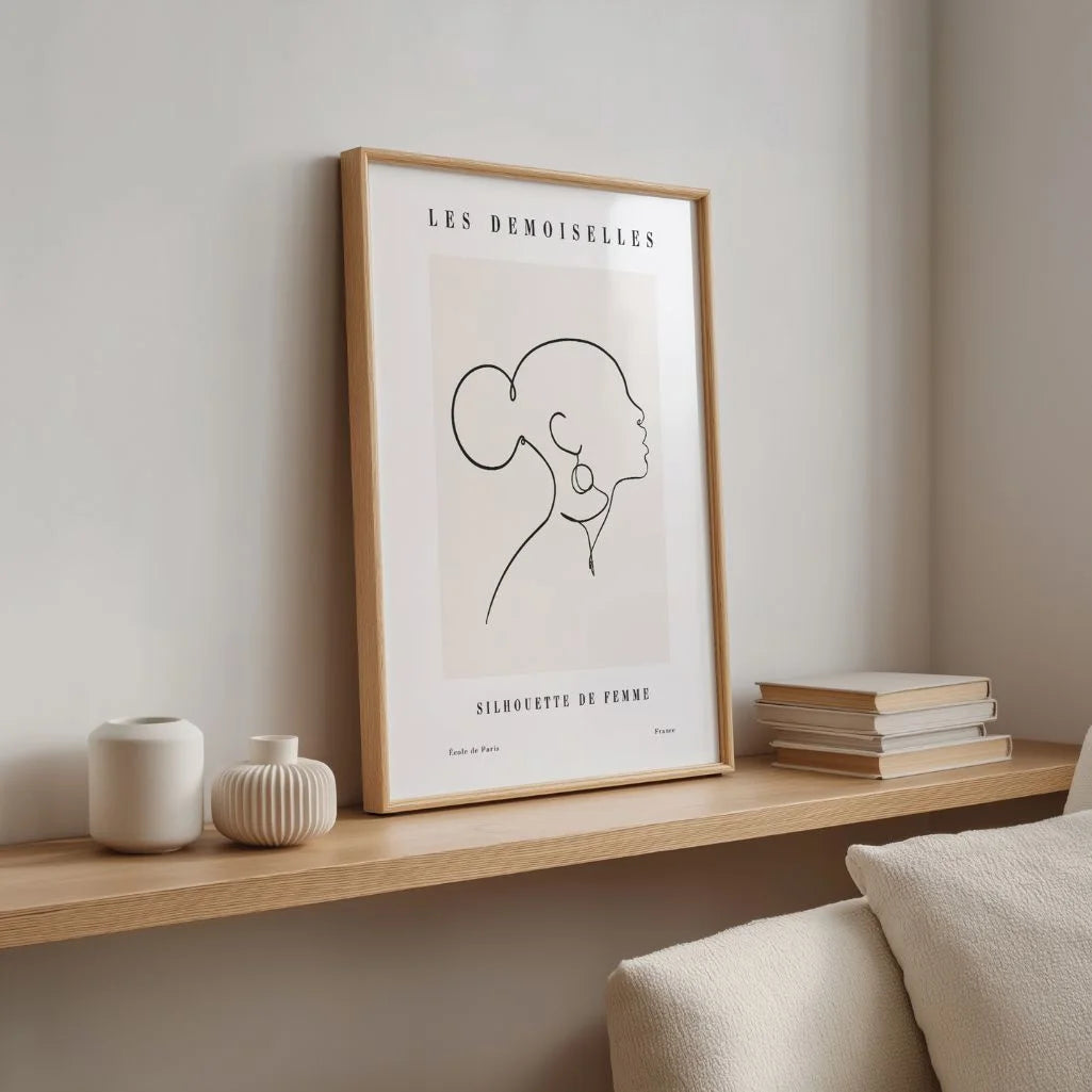 Affiche – Profil féminin