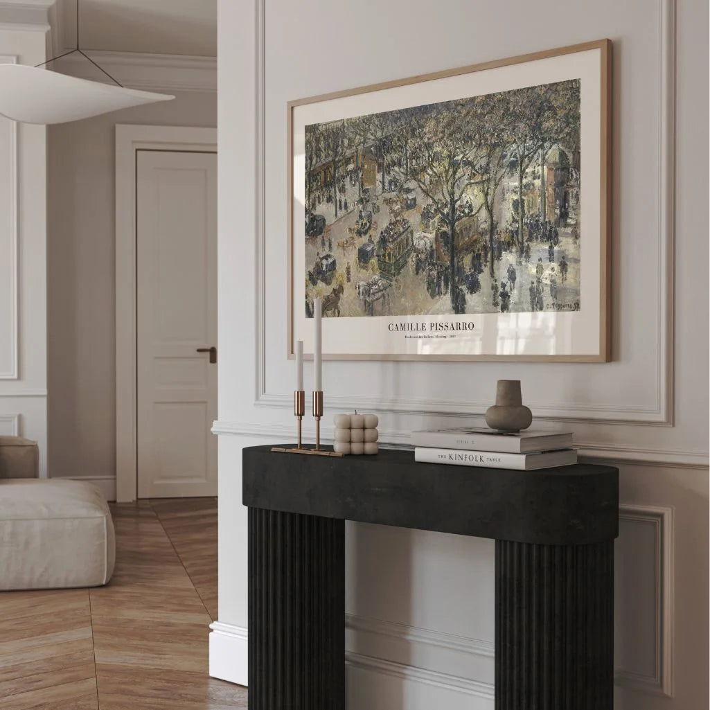 Camille Pissarro – Boulevard des Italiens, matin Affiche