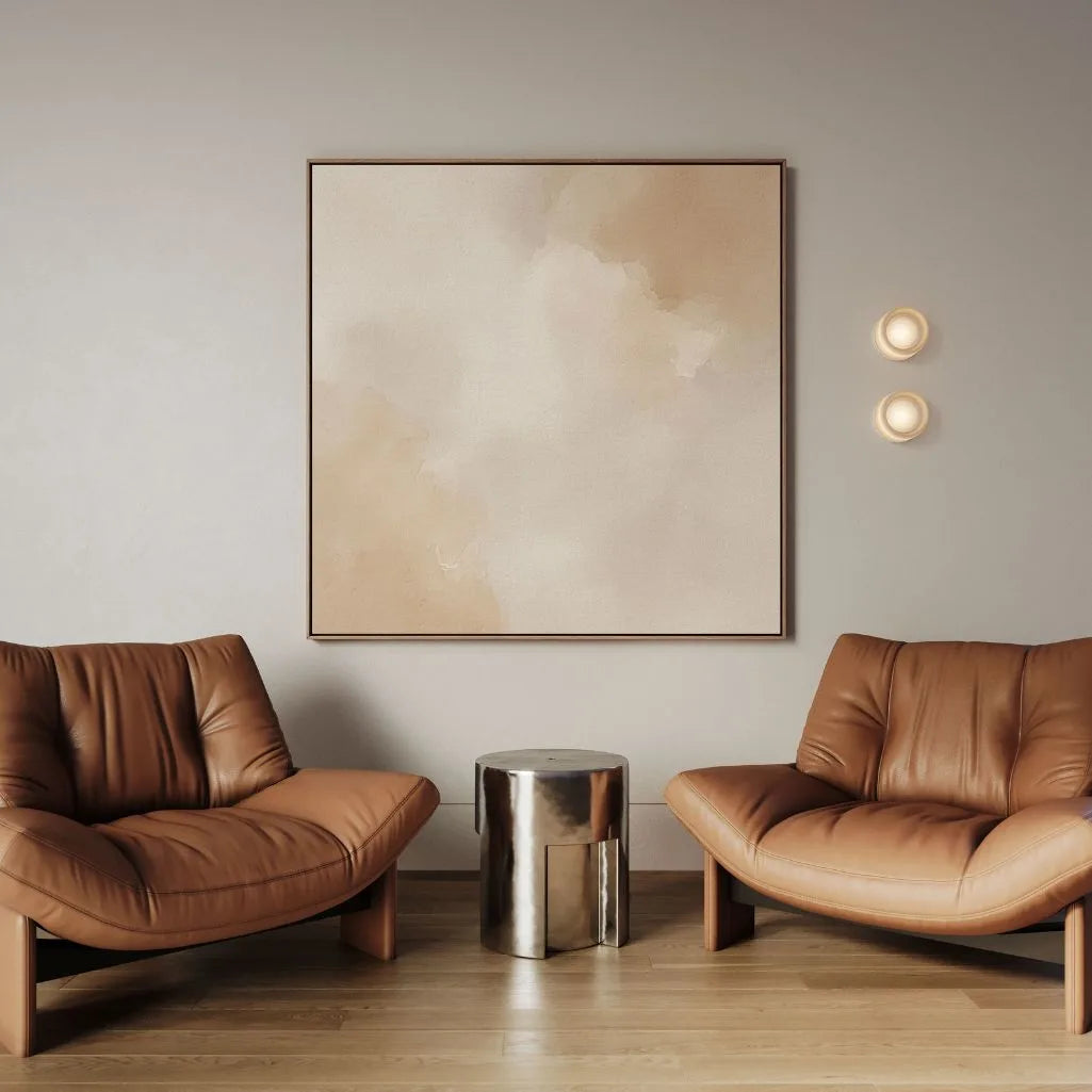 Toile encadrée – Abstrait beige