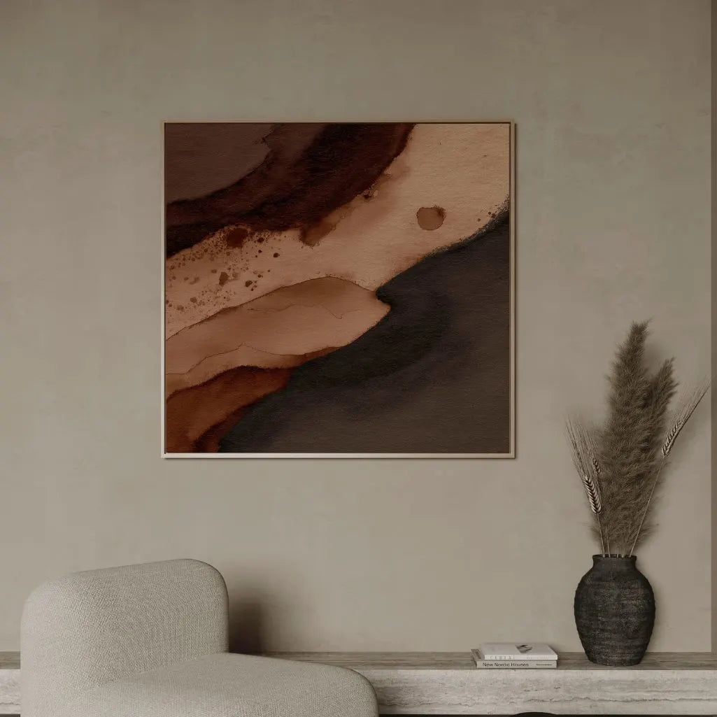 Toile encadrée – Paysage café